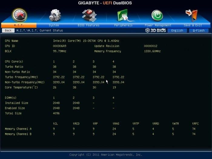 Z77X-UP7 Overclock Z77X-UP7 Overclock