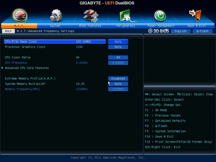 Z77X-UP7 Overclock Z77X-UP7 Overclock