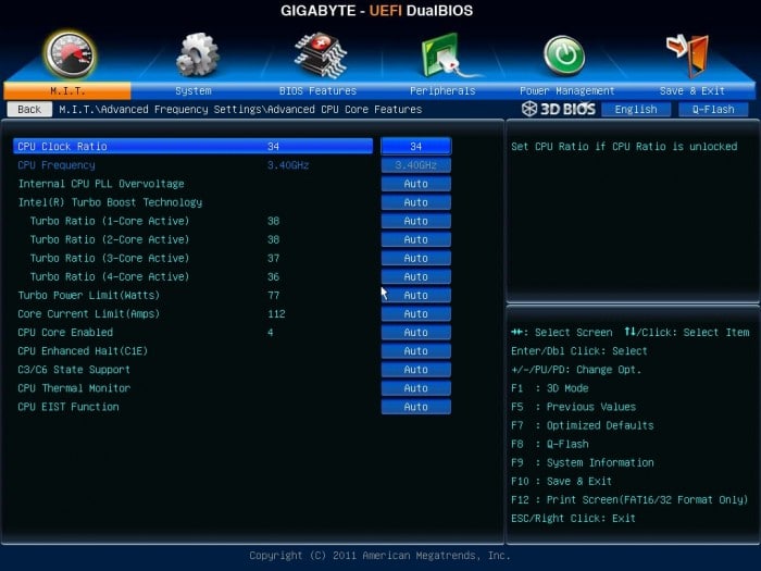 Z77X-UP7 Overclock Z77X-UP7 Overclock