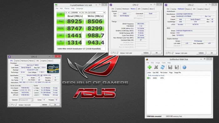 1600MHz crystaldiskmark