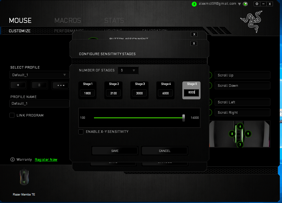 Synapse Profile Razor Razer Mamba Chroma Tournament Edition Review - Bjorn3D